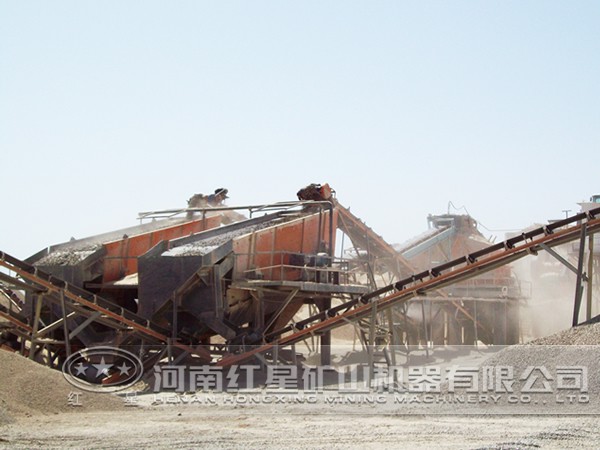 砂石生產(chǎn)線現(xiàn)場