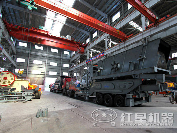 紅星機器車(chē)載移動(dòng)式制砂機