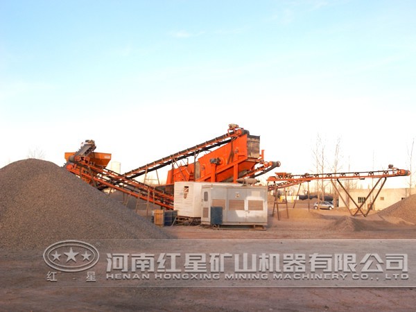 制砂生產(chǎn)線現(xiàn)場(chǎng) 制砂生產(chǎn)線現(xiàn)場(chǎng)