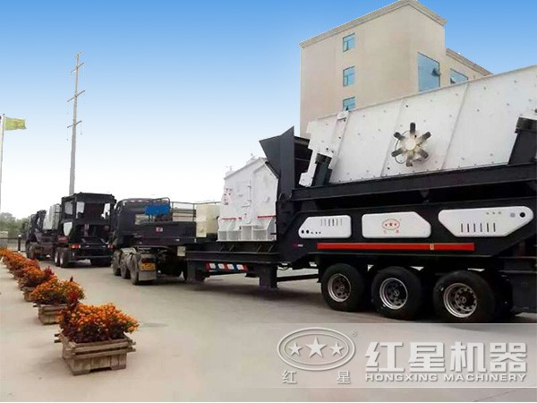 發(fā)往吉林的輪胎移動破碎機 發(fā)往吉林的輪胎移動破碎機