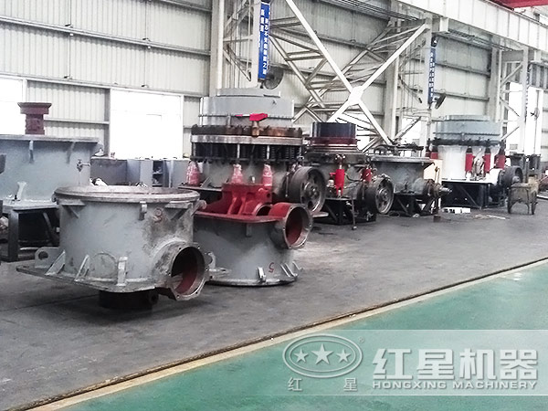 鉀長(cháng)石圓錐破碎機半成品圖