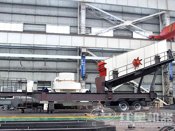 車(chē)載小型移動(dòng)式制砂機(jī)生產(chǎn)車(chē)間 車(chē)載小型移動(dòng)式制砂機(jī)生產(chǎn)車(chē)間