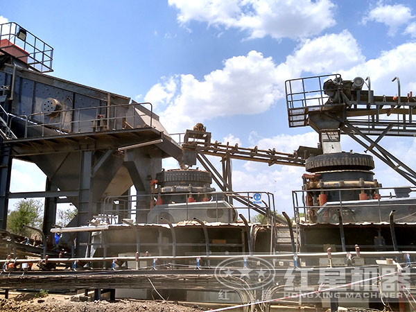 全液壓圓錐破碎機(jī)在時產(chǎn)百噸破碎生產(chǎn)線中 全液壓圓錐破碎機(jī)在時產(chǎn)百噸破碎生產(chǎn)線中