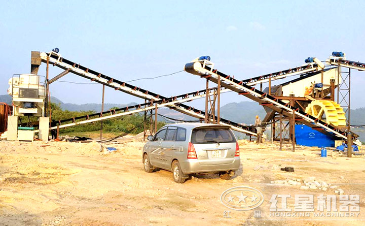 VSI7611制砂機生產(chǎn)現場(chǎng)