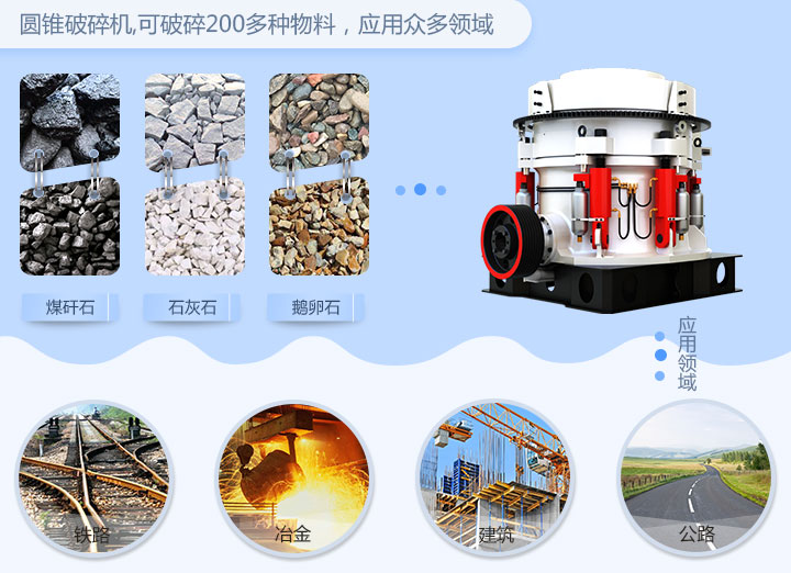 高能型液壓圓錐破碎機適用物料 高能型液壓圓錐破碎機適用物料