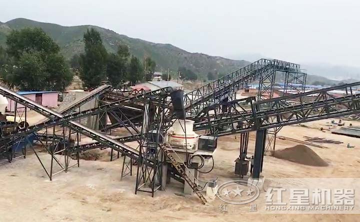 安徽制砂生產(chǎn)現場(chǎng)