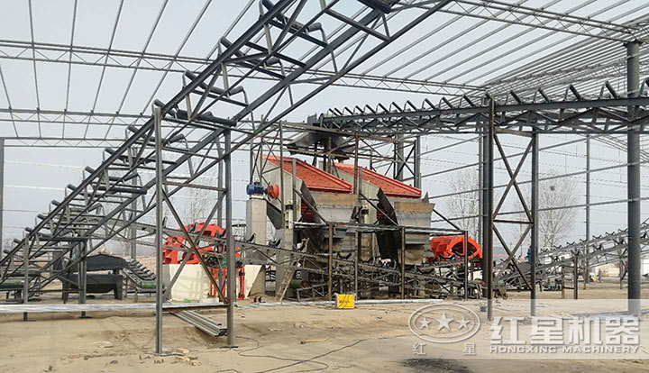 洗砂機現場(chǎng)