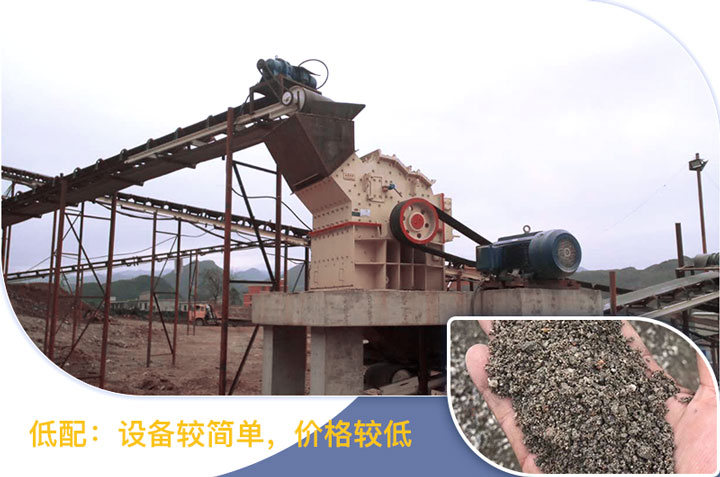 低配的方案價格低，適合小型砂石場