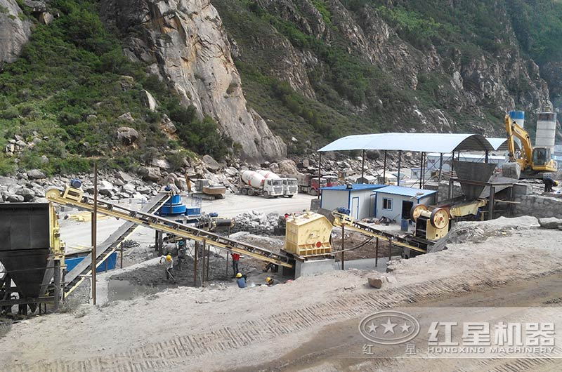 破碎生產(chǎn)現場(chǎng)